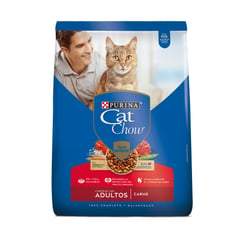 CAT CHOW - Alimento Seco Para Gatos Adulto Activos Carne Cat Chow  8 kg