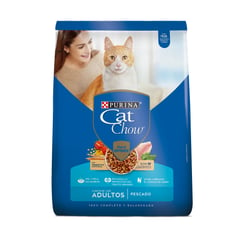 CAT CHOW - Alimento Seco Para Gatos Adulto Pescado 8 kg