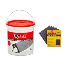 TOPEX - Estuco Plástico 1 Galón Interior / Exterior