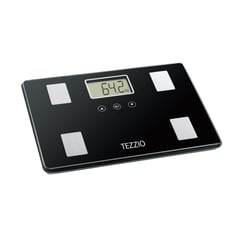 TEZZIO - Báscula Digital Medidora De Grasa, Agua, Masa Ósea Muscular
