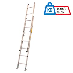 REDLINE - Escalera 4.27mt 14 Pasos Extensión Aluminio 90kg TIII