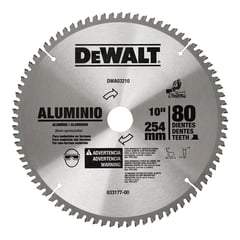 DEWALT - Disco Corte Aluminio 10-pulg 80 Dientes