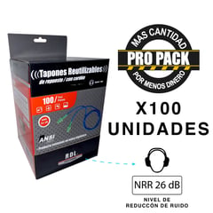 RDL - Tapon Oido 26 Decíbeles Reflex Propack x 100 und