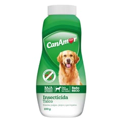 CANAMOR - Talco Baño Seco Perro Insecticida 100 g