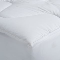 JUST HOME COLLECTION - Protector Para Colchón Algodón Extra Comfort Doble Blanco