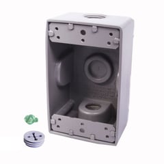 CU CONECTORES - Sp Caja Aluminio 5800 - Rectangular 2 S