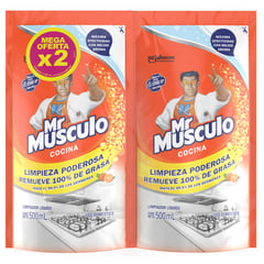 MR. MUSCULO - Desengrasante Cocina 2 Unidades x500ml
