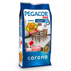 CORONA - Pegacor Corona Max Porcelanato Blanco 25 kg
