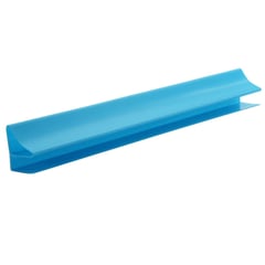 UNIPERFILES - Accesorio Perfil Perimetral Corniza PVC 10 mm x 5 Mts Azul Pastel x 50 Unidades