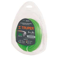 TRUPER - Nylon Redondo Para Guadaña Diámetro 2 Mm Verde
