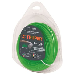 TRUPER - Nylon Redondo Para Guadaña Diámetro 2 Mm Verde