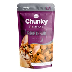 CHUNKY - Alimento Húmedo Para Gato Delicat Pouche Trozos De Pavo 80 g