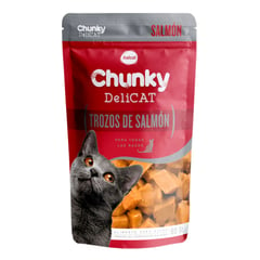CHUNKY - Alimento Húmedo Para Gato Delicat Pouche Trozos De Salmón 80 g