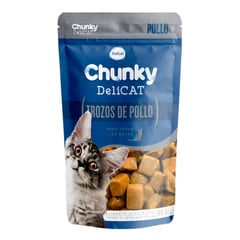 CHUNKY - Alimento Húmedo Para Gato Delicat Pouche Trozos De Pollo 80 g