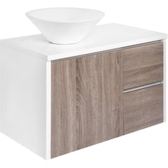 SENSI DACQUA - Mueble De Baño Lagoa 46x80x50 cm + Lavamanos Blanco