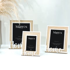 MARRES - Portarretato Home Madera 20x25 cm Blanco