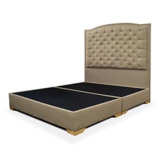 MUEBLES ONLINE - Cama Lawrence King 40x200x200 Camel