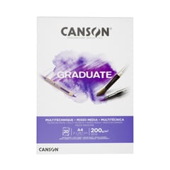 CANSON - Bitácora Gradu A4 200gr 20h Mixmedia C400110377