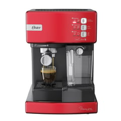 OSTER - Cafetera Automática Espresso 15 Bares Rojo