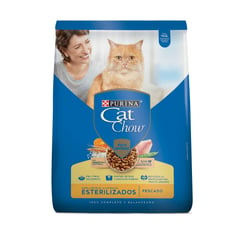 CAT CHOW - Alimento Seco Para Gatos Esterilizado Prebioticos Cat Chow 8 kg