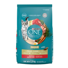 ONE - Alimento Seco Para Gato Pollo y Carne One 2 kg