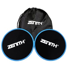 ZENITH - Set De 2 Discos Deslizantes De 18 Cm Color Negro/Azul