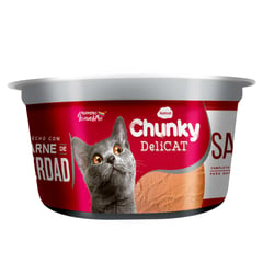 CHUNKY - Alimento Humedo Para Gato Deli Cat Pote Salmón 156 gr