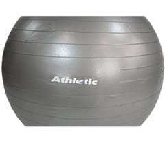 ATHLETIC - Balón De Yoga En Pvc Color Gris 65 Cm Con Inflador