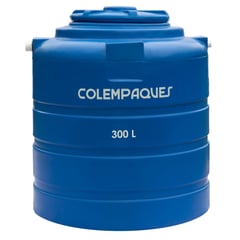 COLEMPAQUES - Tanque Agua Cilíndrico Tricapa 300 Litros