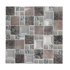 CORONA - Mosaico Gibra Gris Cu 30x30 Cm L