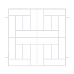 HOLZTEK - Reja Rubik 100x100cm Blanca