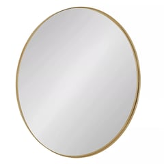 DE CASA - Espejo Decorativo Circular Dorado 80cm