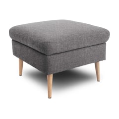 HOME COLLECTION - Puff Cuadrado Vittal Pers Gris Oscuro 69x69 sin patas