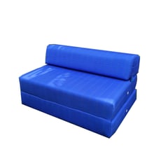 PACIFIC DREAM - Sofá Cama Plegable 100x190x22 Tela Impermeable Azul Oscuro