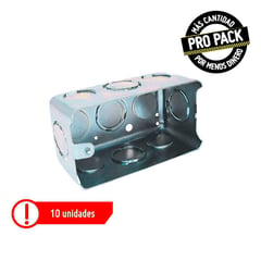 PROELECTRICOS - Caja Sencilla 103X60X45Mm 5800 (2X4) Galv Propack 10Und