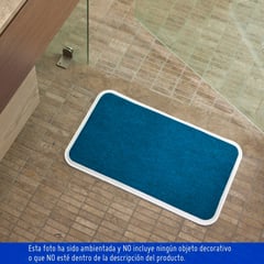 DAMECOS - Tapete Para Baño 54x33 Cm Azul