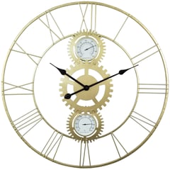 HOMY - Reloj Dos Diales 70 cm Dorado