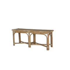 JUST HOME COLLECTION - Banco Exterior Rattan Natural 110 x30 cm