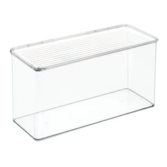 IDESIGN - Caja Transparente Apilable 34x14.6x17.9cm
