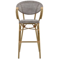 JUST HOME COLLECTION - Silla Bar Exterior Rattan Metal Guadalupe